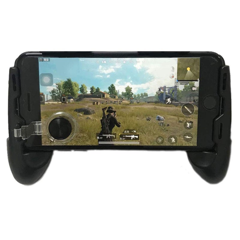 SUPIA Mobile Joystick Controller Grip Case for Smartphones, Mobile Phone Gaming Grip with Joystick, Controller Holder Ergonomic Design (Black Type 01) - Image 2